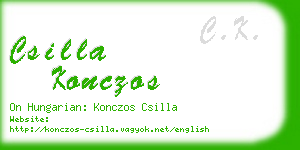 csilla konczos business card